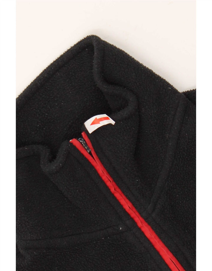 K-Way Pull polaire à col zippé pour homme rayé noir moyen