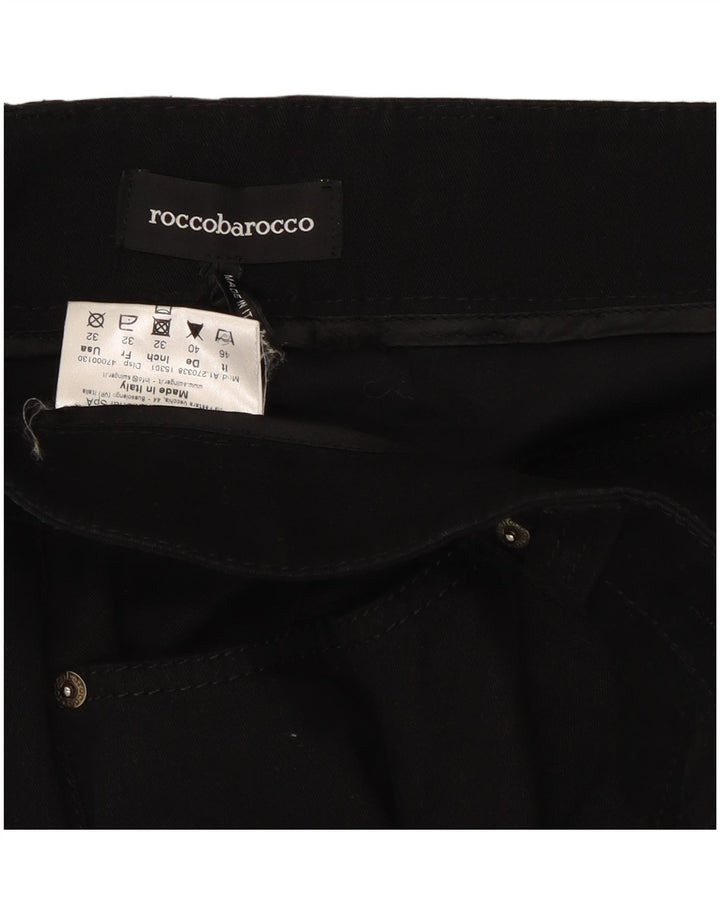 Roccobarocco Jean bootcut femme W32 L32 coton noir