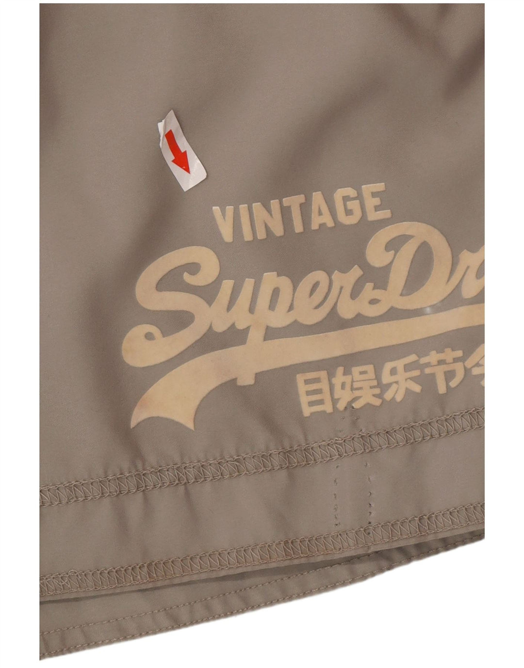 Superdry Short de Bain Graphique Homme Gris Moyen Polyester