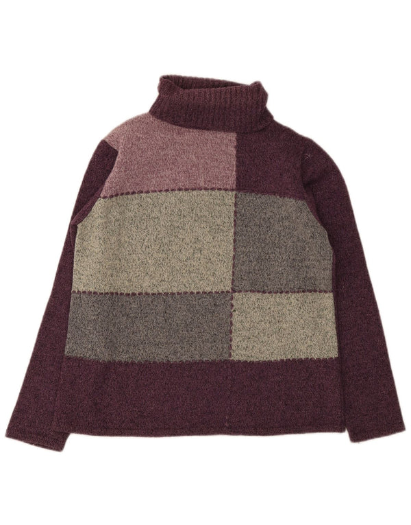 Essentials Pull col roulé pour femme UK 14/16 Large Violet