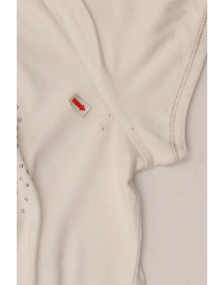 GAS Polo Graphique Femme UK 18 XL Coton Blanc