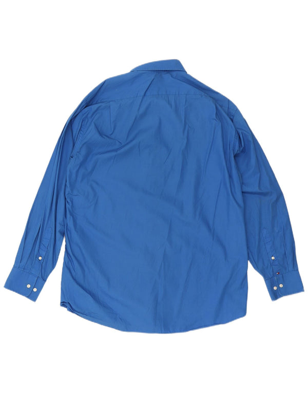 Tommy Hilfiger Chemise coupe régulière pour homme Taille 16 1/2 Grand Bleu