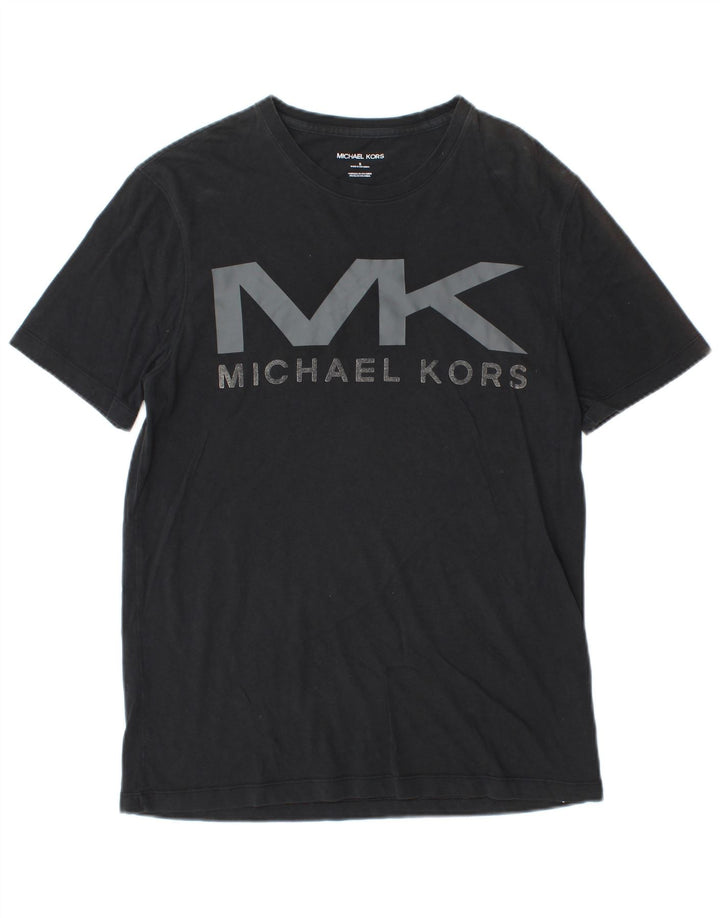 MICHAEL KORS T-shirt graphique pour hommes, petit haut en coton noir