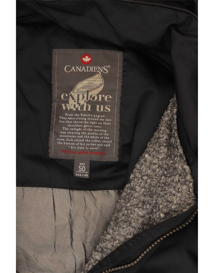 Manteau rembourré à capuche pour femme Canadiens IT 50 XL Noir Polyester