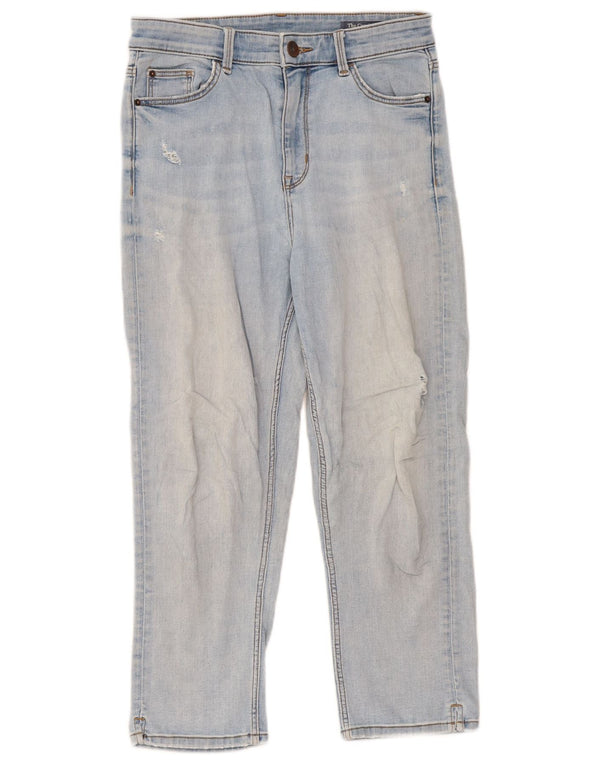Marks & Spencer Jean court The Carrie pour femme UK 10 Small W28 L22 Bleu