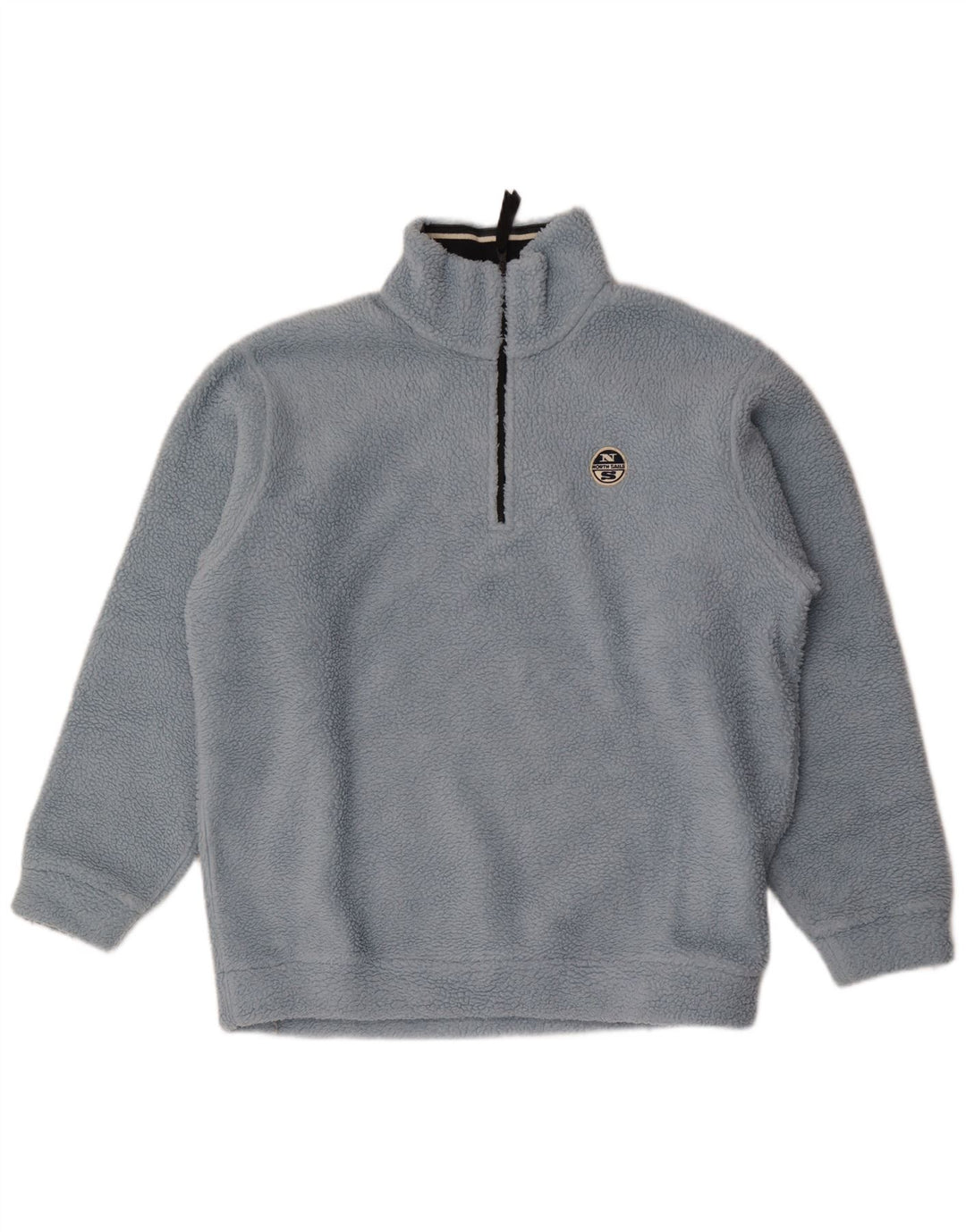 North Sails Pull polaire à col zippé pour homme, grand bleu, polyester
