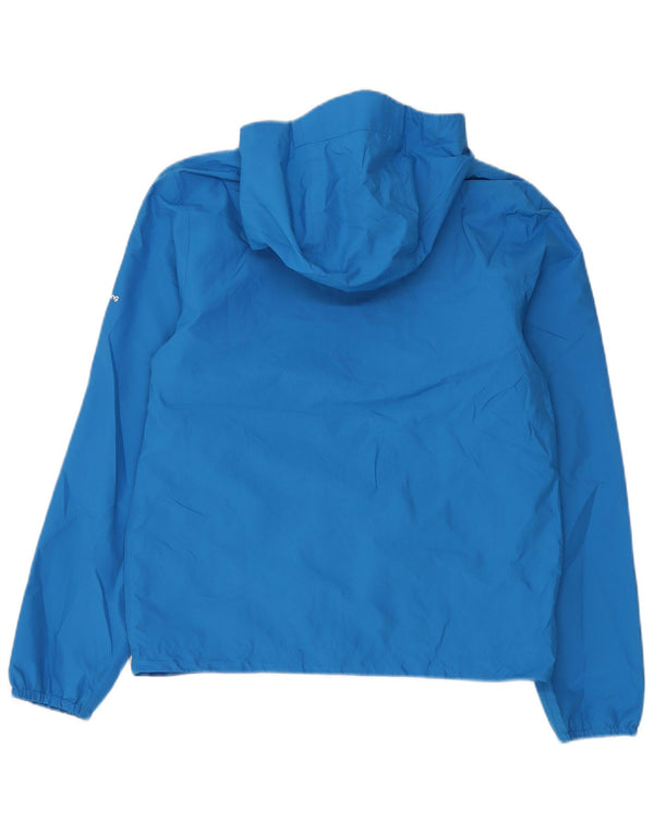 Adidas Veste de pluie à capuche graphique pour homme UK 34 XS Bleu Polyester