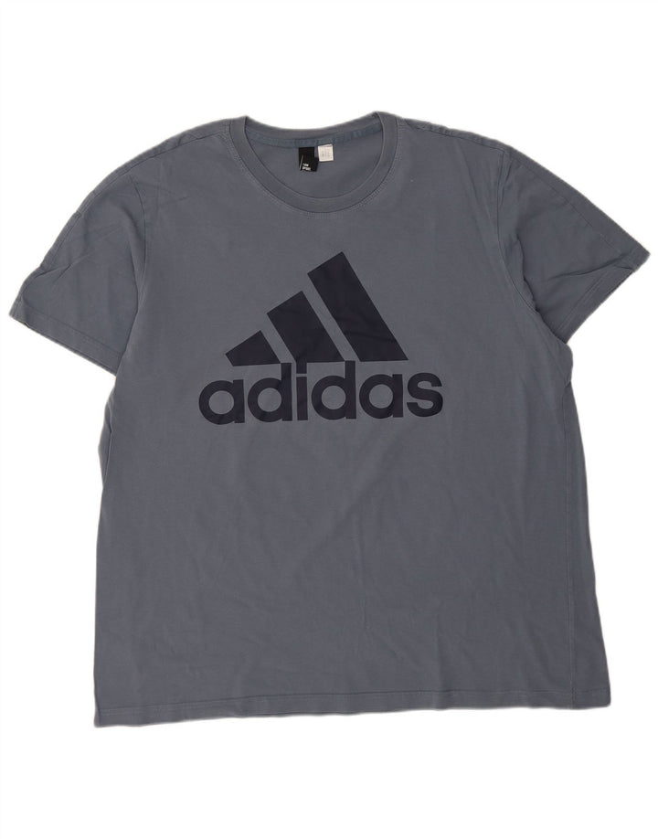 Adidas T-shirt graphique pour homme 2XL Bleu marine