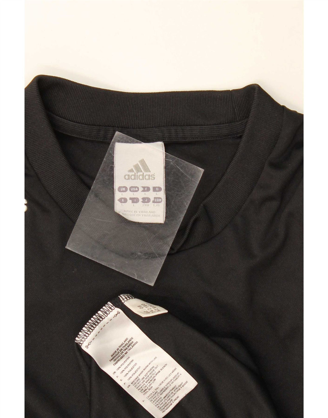 Adidas Hommes Climalite T-Shirt Haut Grand Noir Polyester