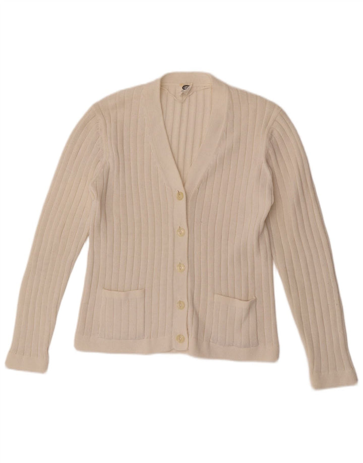 C & A Pull Cardigan Femme EU 48 2XL Acrylique Blanc