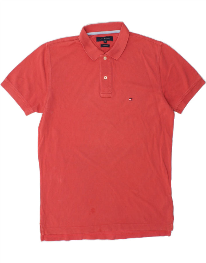 TOMMY HILFIGER Mens Regular Fit Polo Shirt Medium Red Vintage Tommy Hilfiger and Second-Hand Tommy Hilfiger from Messina Hembry 