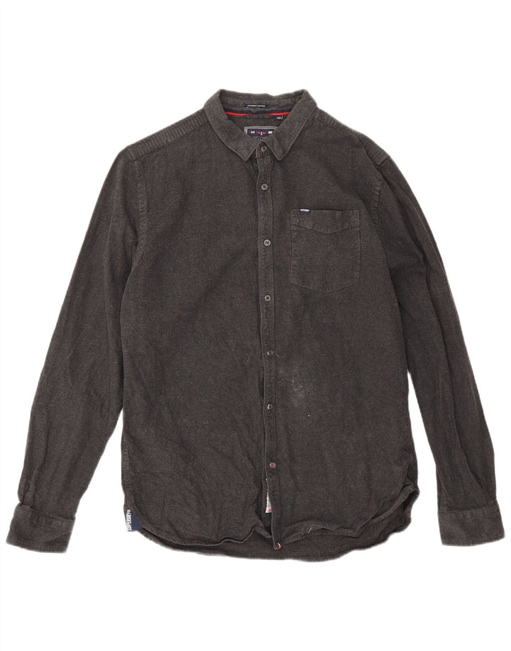 Superdry Chemise Flanelle Homme 2XL Gris Coton