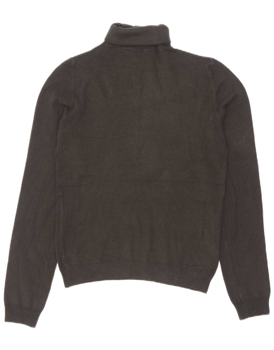Zara Pull col roulé pour femme UK 12 Acrylique noir moyen
