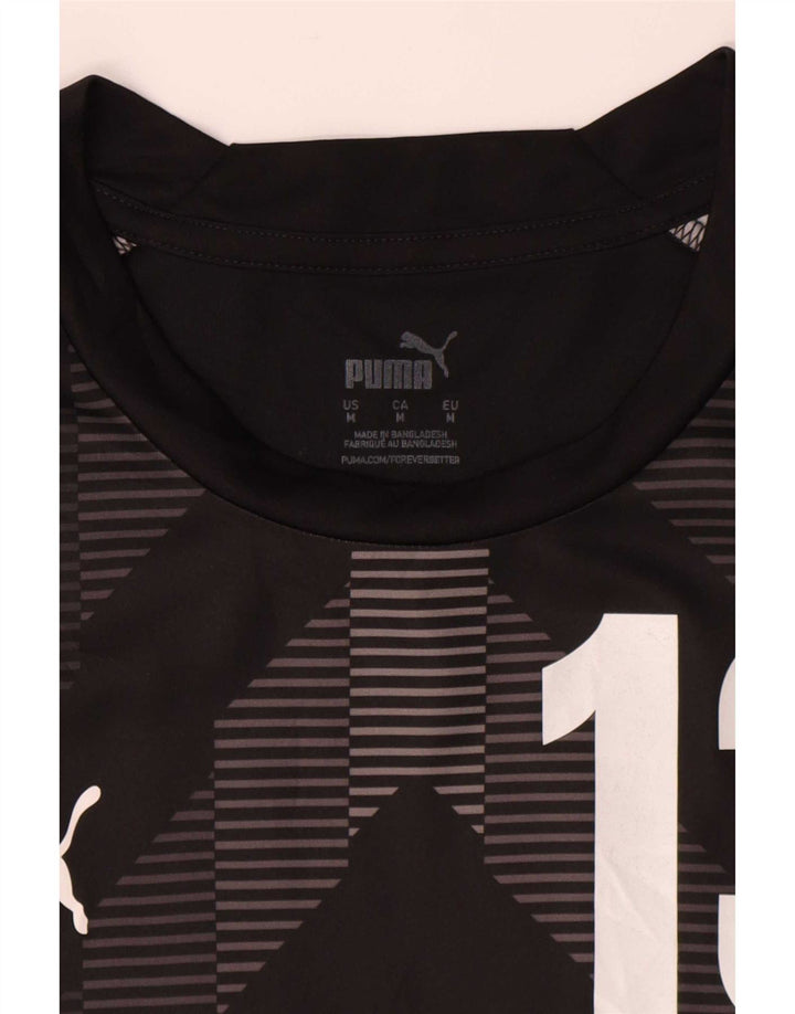 Puma T-Shirt Carolina Graphic Homme Noir Moyen Géométrique