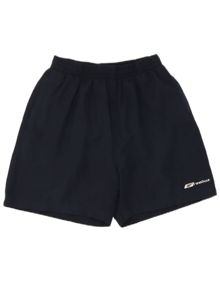 Reebok Short de Sport Homme Bleu Marine Moyen