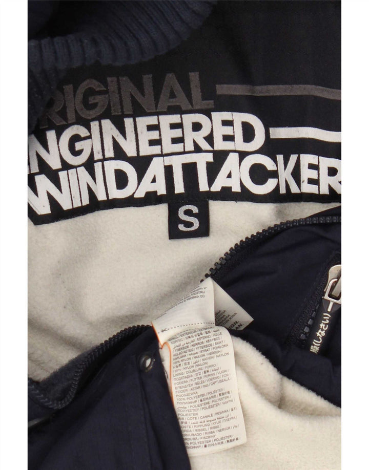 Superdry Veste coupe-vent Windtrekker pour femme UK 10 Small Bleu marine