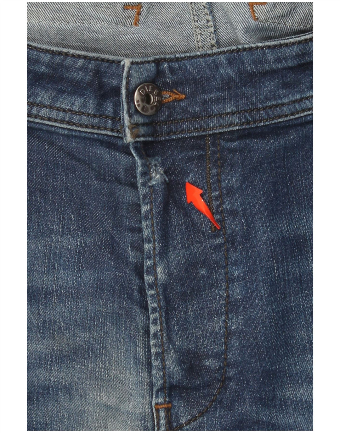 DIESEL Jean Homme Belther Regular Slim Fuselé W40 L32 Bleu Coton