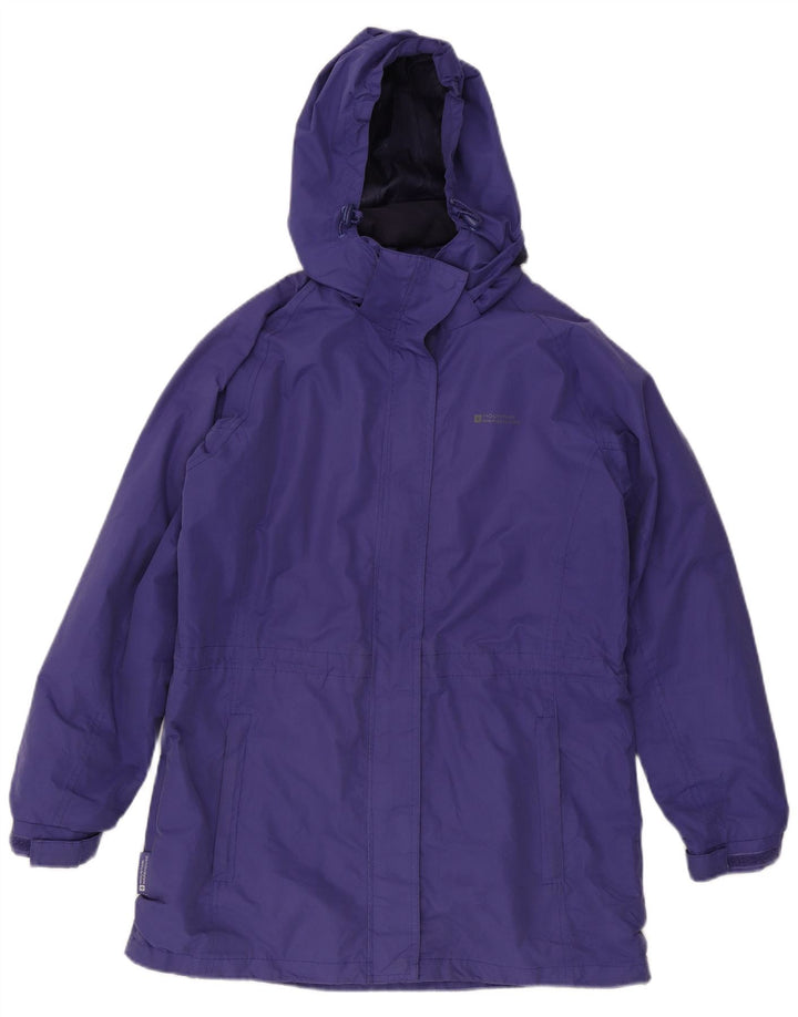 Mountain Warehouse Imperméable à capuche pour femme UK 14 Large Violet Polyester