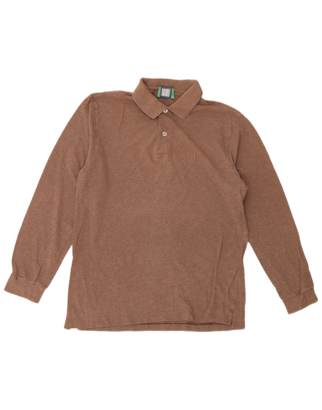 Sergio Tacchini Polo à manches longues pour homme EU 46 Small Beige