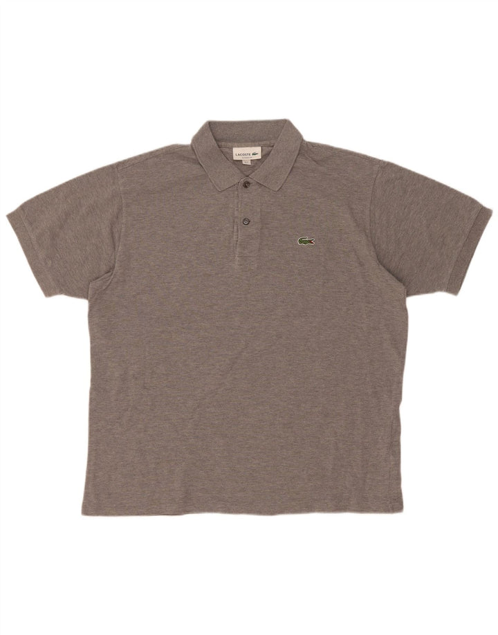 Lacoste Polo coupe classique pour homme taille 7 grand coton gris