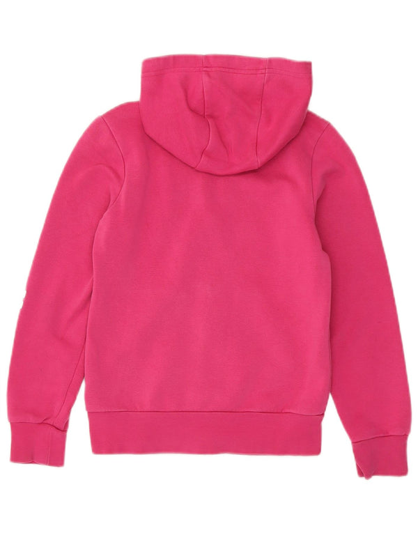 Adidas Pull à capuche zippé graphique fille 9-10 ans Rose Coton
