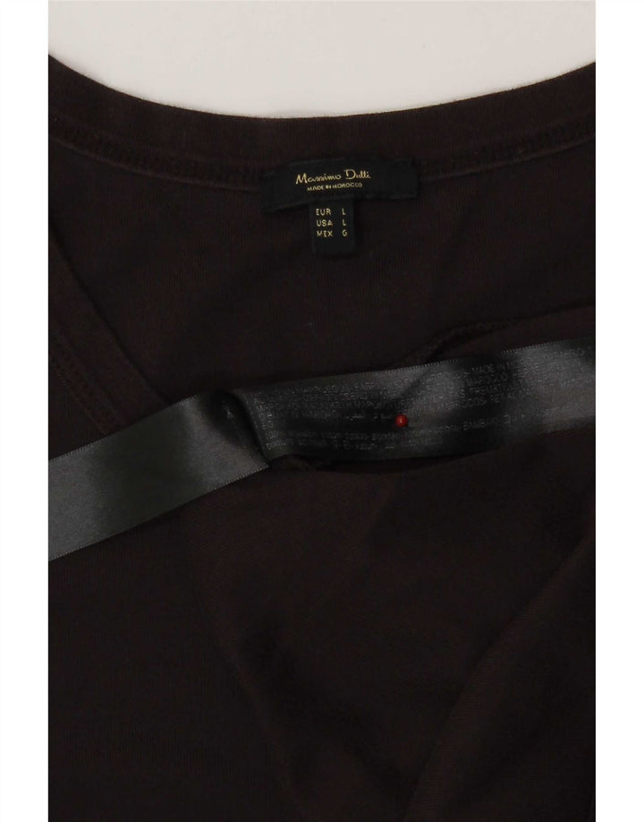 Massimo Dutti Débardeur Femme UK 14 Large Noir Coton