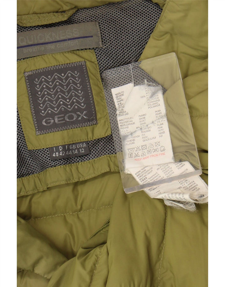 Geox Veste matelassée pour femme UK 44 Large Vert Polyamide