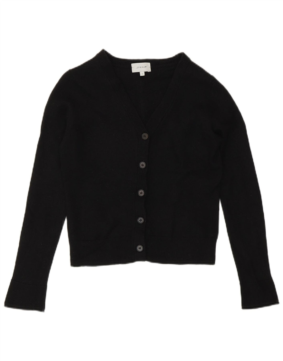 Jigsaw Bolero Jumper pour femme UK 10 Petite laine noire