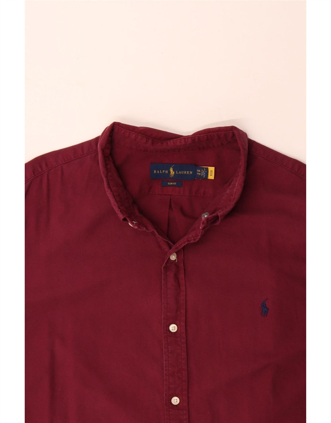 RALPH LAUREN Chemise ajustée pour homme en coton marron 2XL