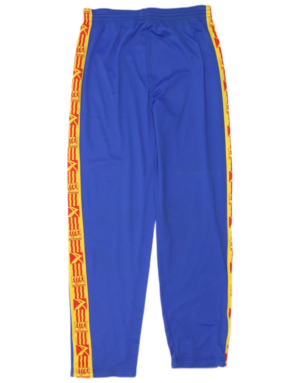 vintage Mens Graphic Survêtement Pantalon Grand W34 L31 Bleu Colourblock