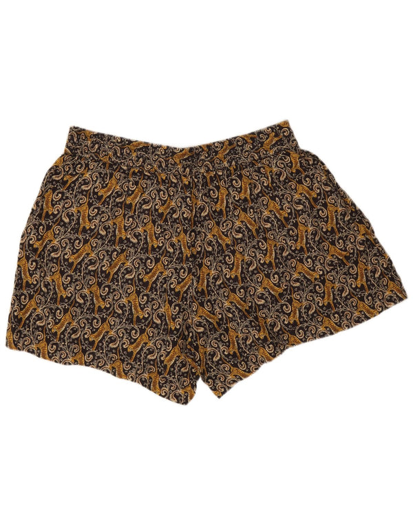 Fat Face Short décontracté graphique pour femme UK 16 Large W33 Marron Paisley