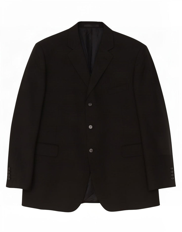 Marks & Spencer Veste blazer à 3 boutons pour homme UK 48 2XL Noir Polyester