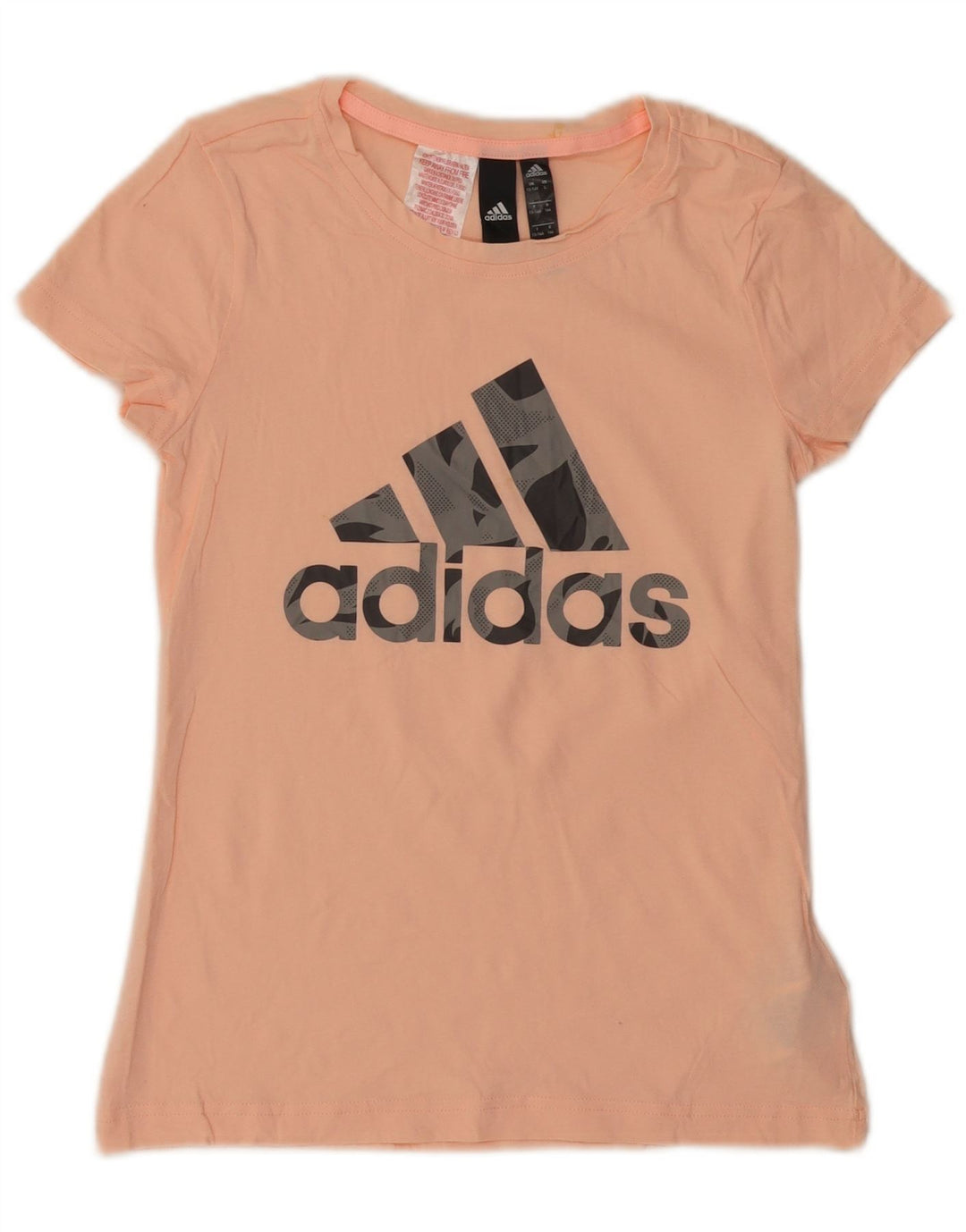 ADIDAS T-Shirt Graphique Fille 13-14 ans Rose Coton