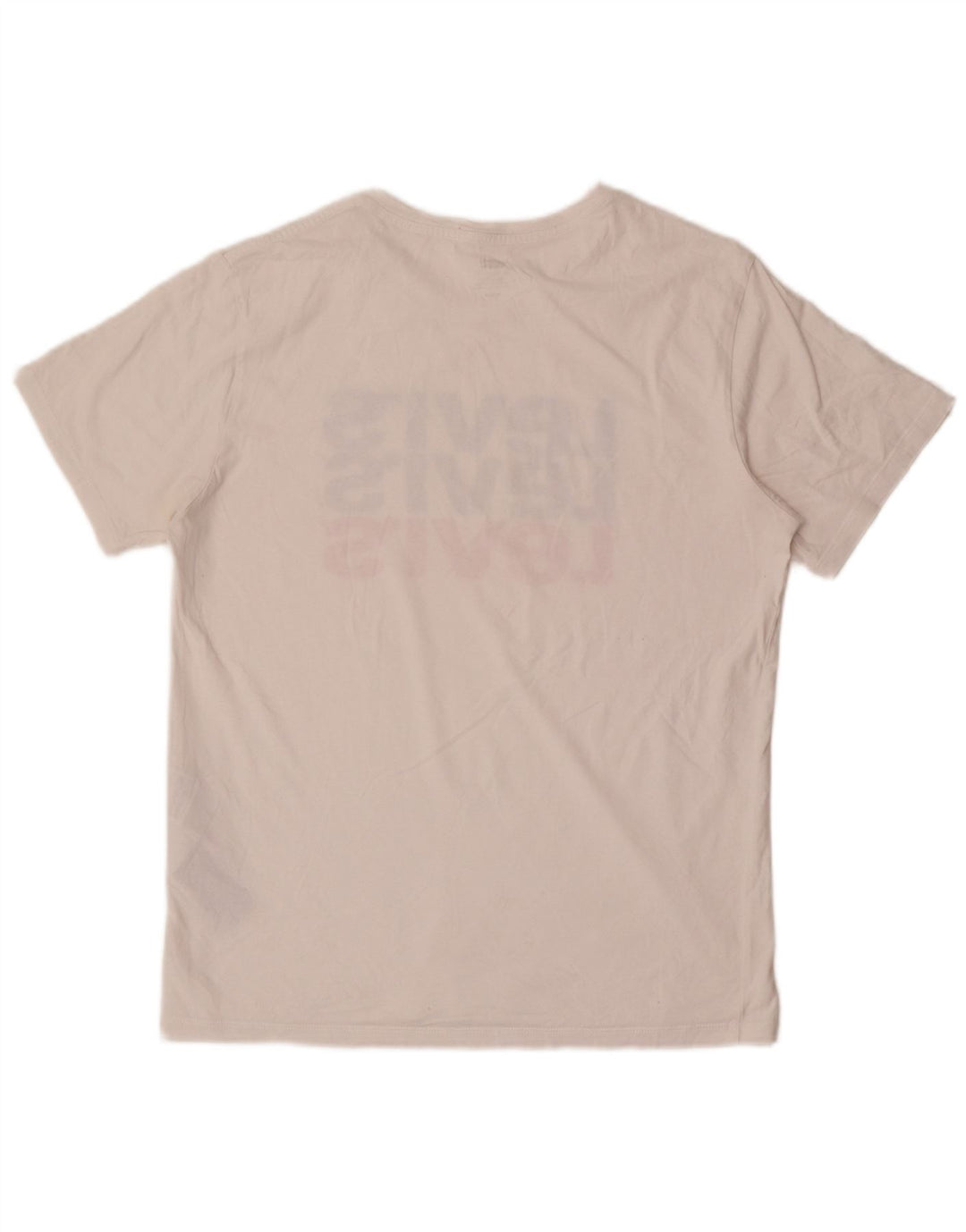 LEVI'S T-Shirt Graphique Homme Blanc Moyen Coton