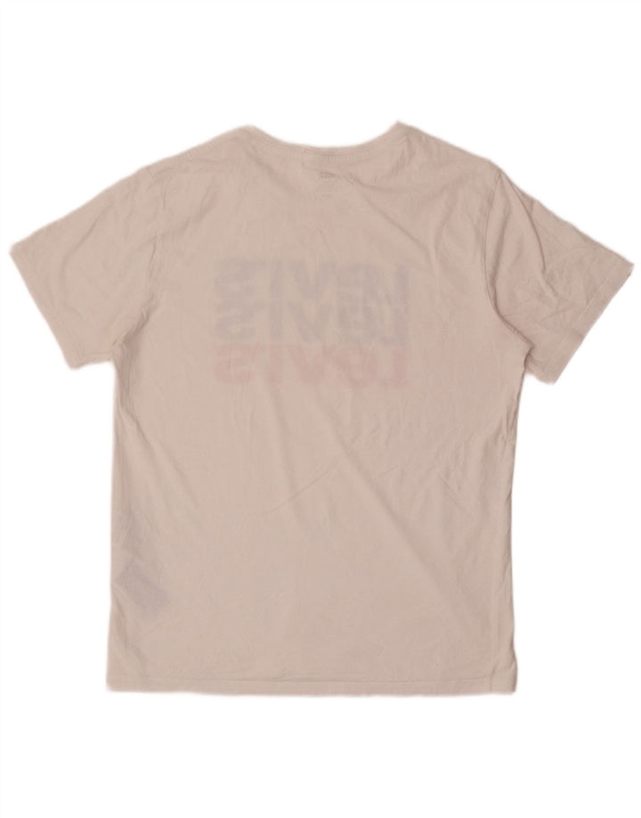 LEVI'S T-Shirt Graphique Homme Blanc Moyen Coton