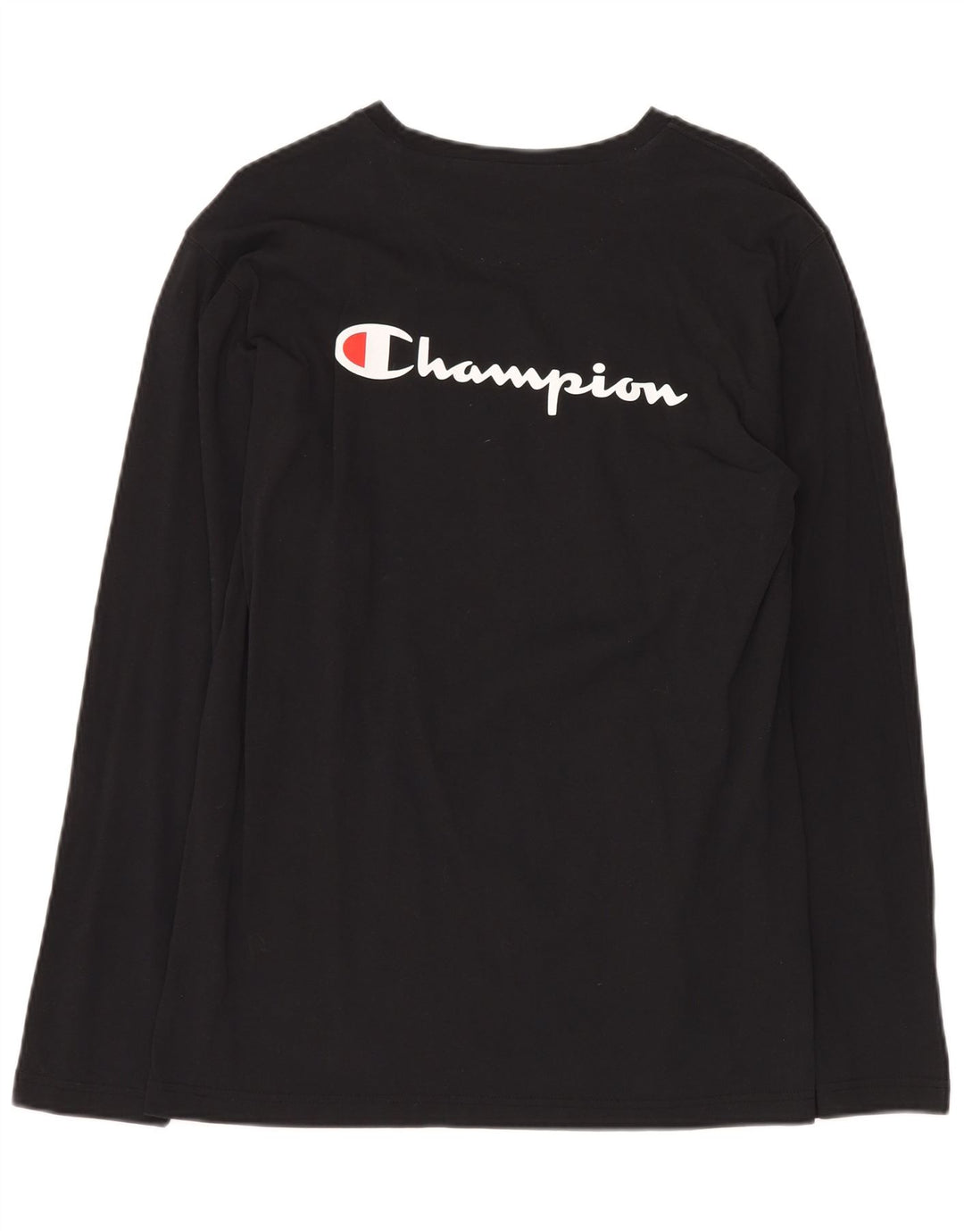 CHAMPION Haut graphique à manches longues pour hommes, grand coton noir
