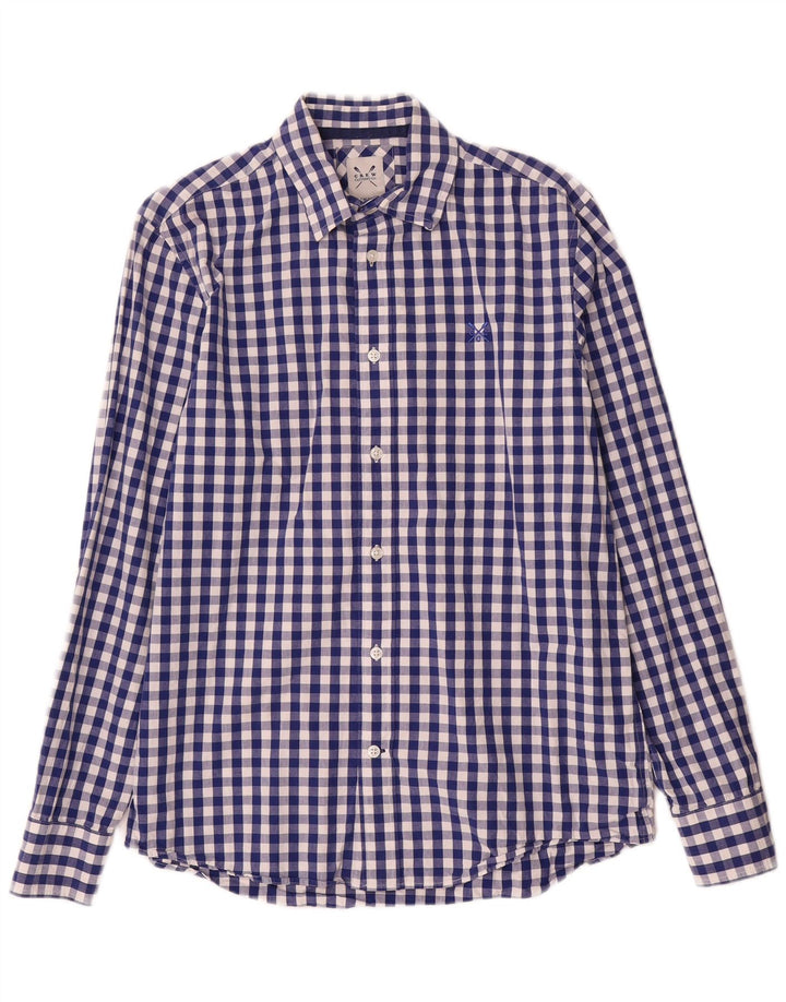 Crew Clothing Chemise Homme Petit Bleu Vichy Coton