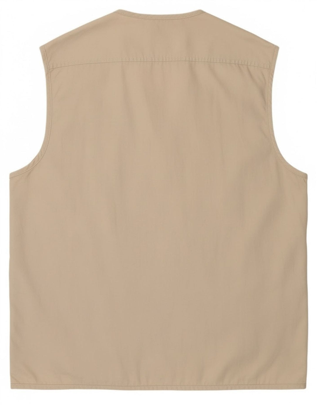 vintage Mens Utility Gilet UK 42 XL Beige Coton