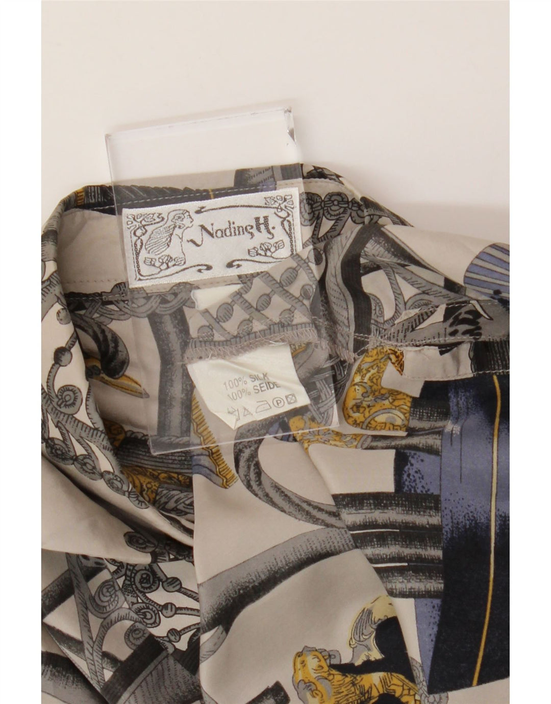 Nadine H Chemisier à motif abstrait pour femme UK 14 Large Multicolore