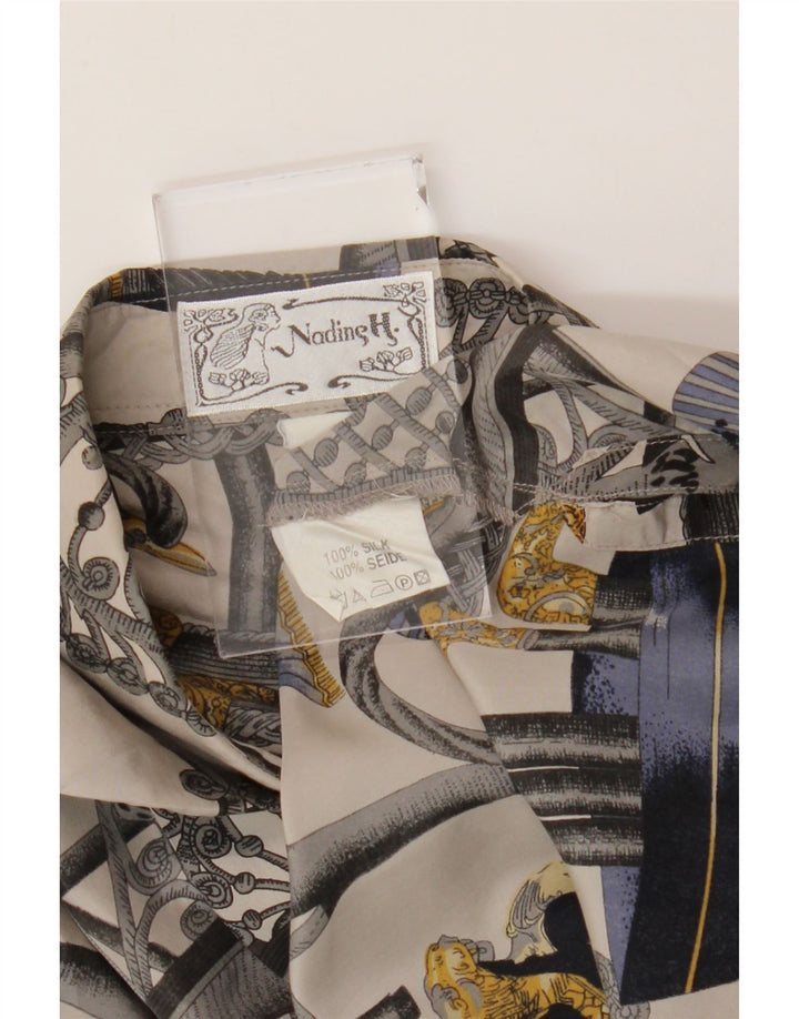 Nadine H Chemisier à motif abstrait pour femme UK 14 Large Multicolore