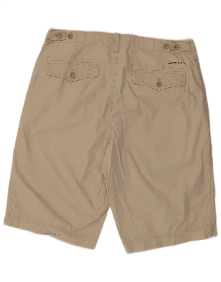 CALVIN KLEIN Short Chino Homme W32 Coton Beige Moyen