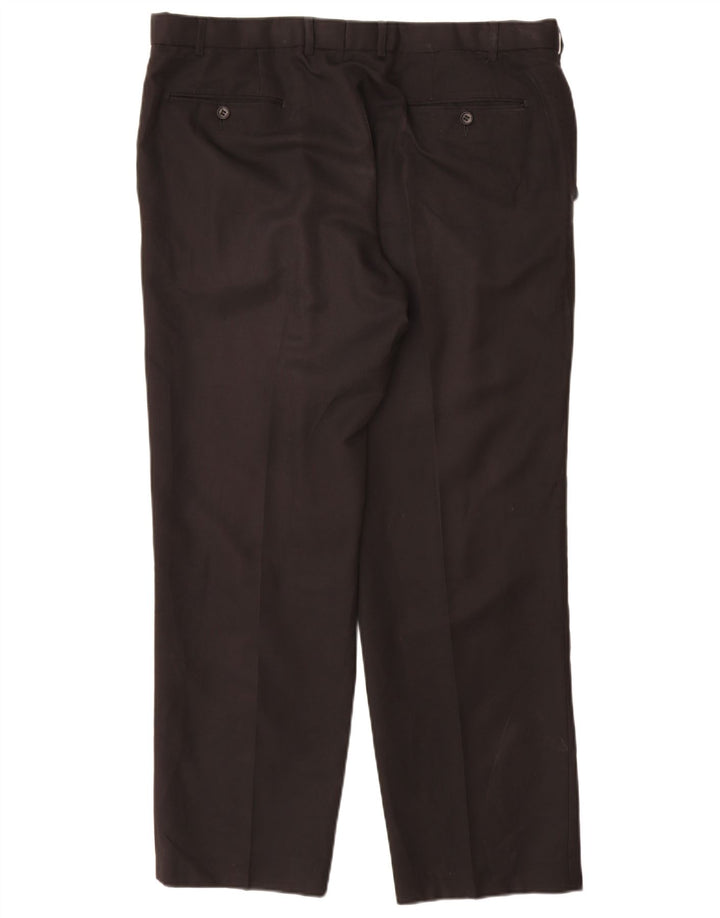 Marks & Spencer Pantalon Chino Droit Homme W38 L31 Noir Polyester