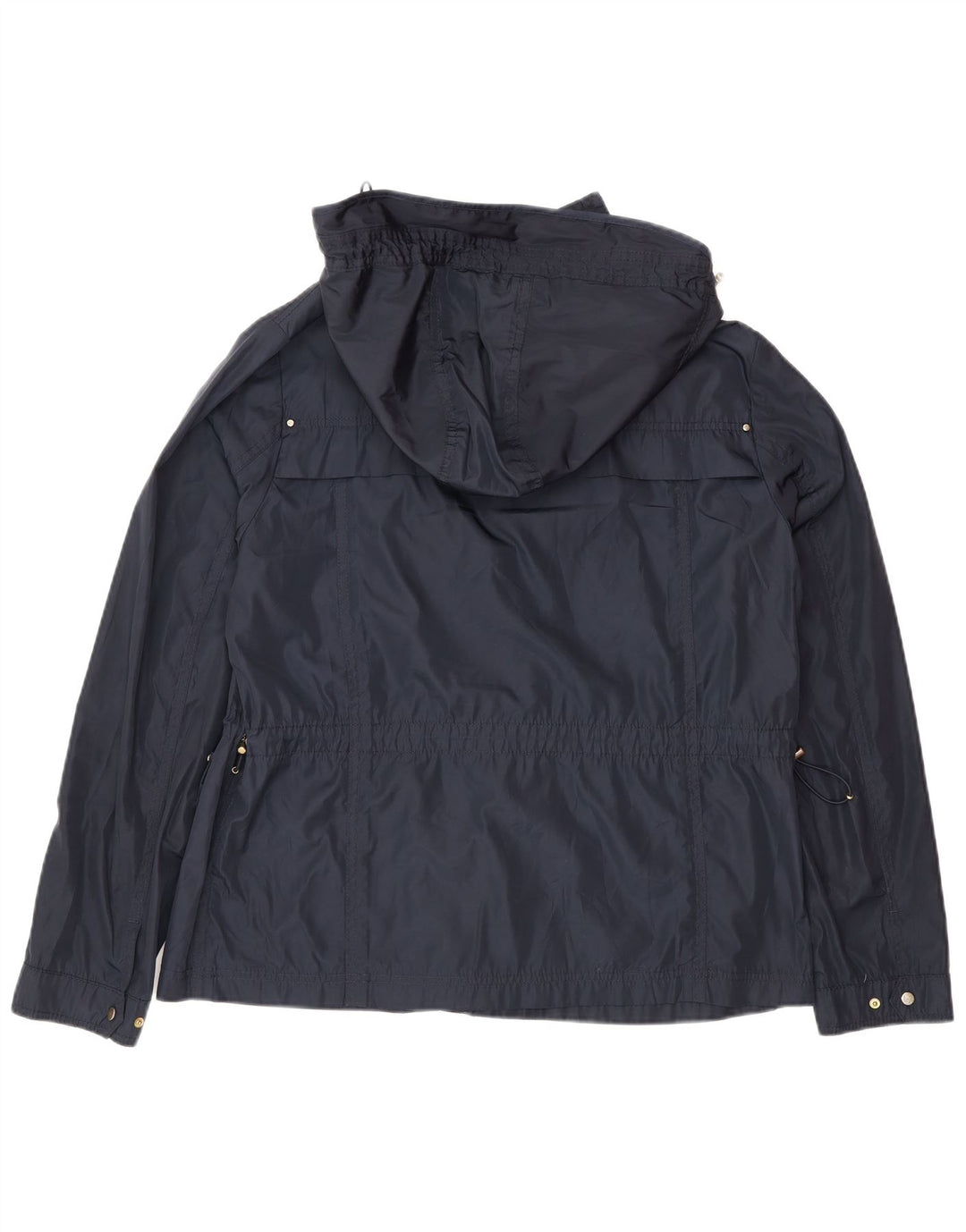 Zara Veste utilitaire à capuche pour femme UK 18 XL Bleu marine Polyester