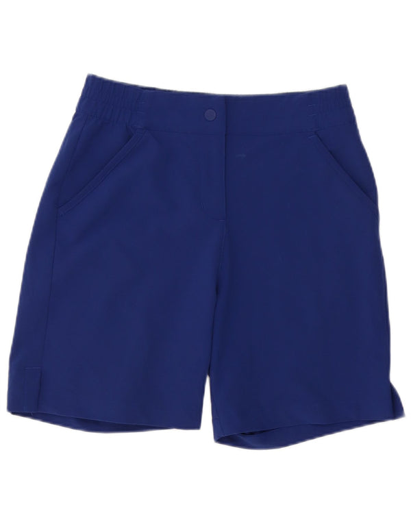 Adidas Short chino graphique pour femme UK 4/6 XS W24 Bleu marine Polyester