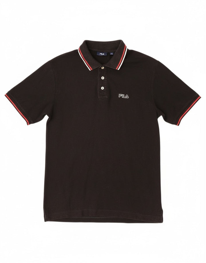 Fila Polo Homme Noir Moyen Coton