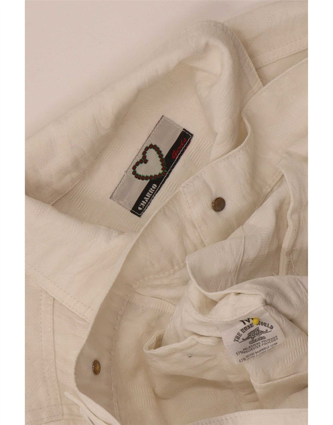 Charro Veste utilitaire fille 10-11 ans Polyester blanc moyen