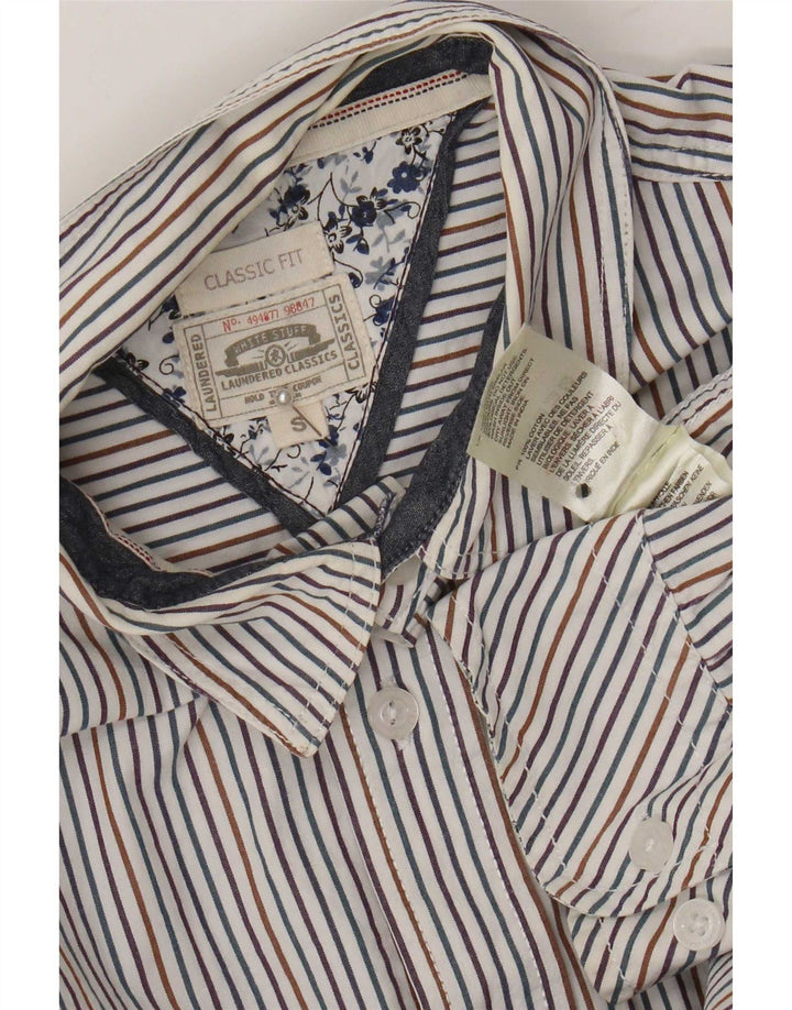 Chemise Coupe Classique White Stuff Homme En Coton À Fines Rayures Multicolore Petit