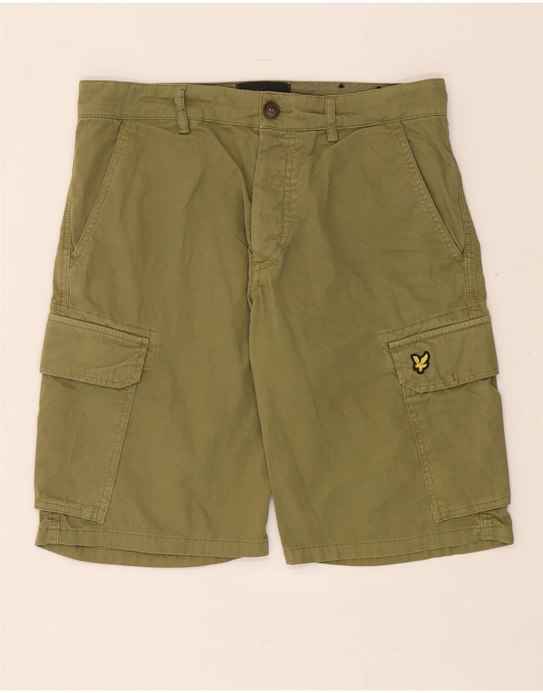 Lyle & Scott Short cargo coupe régulière W31 en coton kaki moyen pour homme