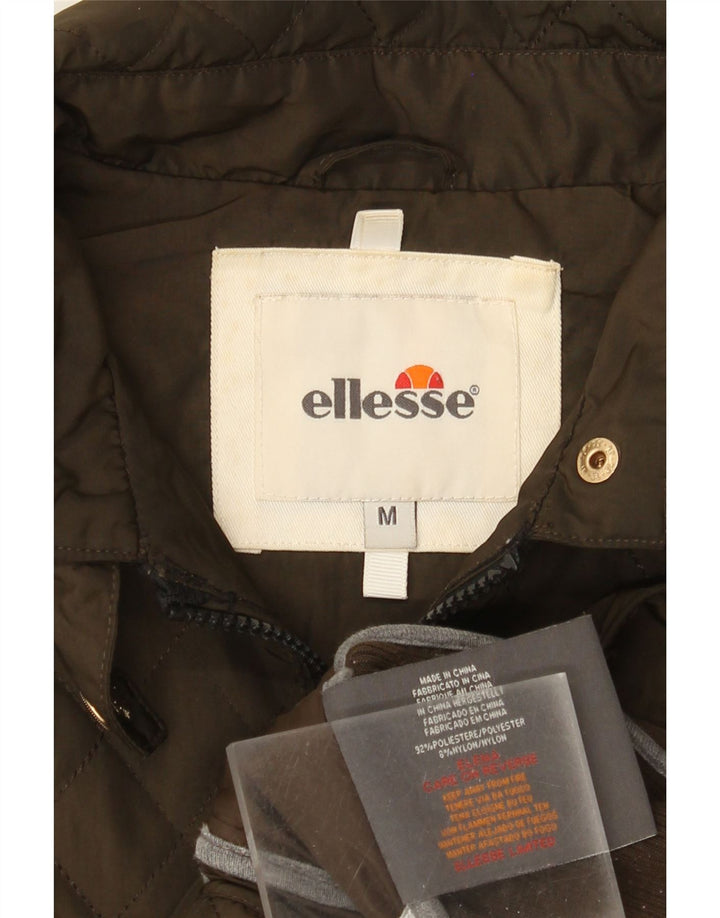 Ellesse Veste matelassée pour femme UK 12 Marron moyen Polyester