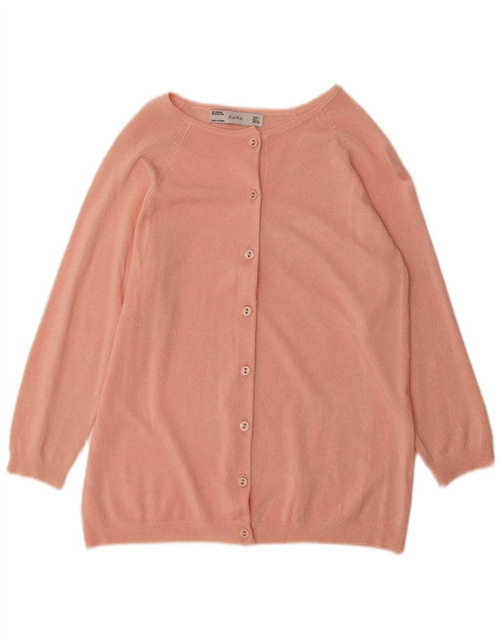Zara Cardigan Femme Pull UK 16 Large Rose